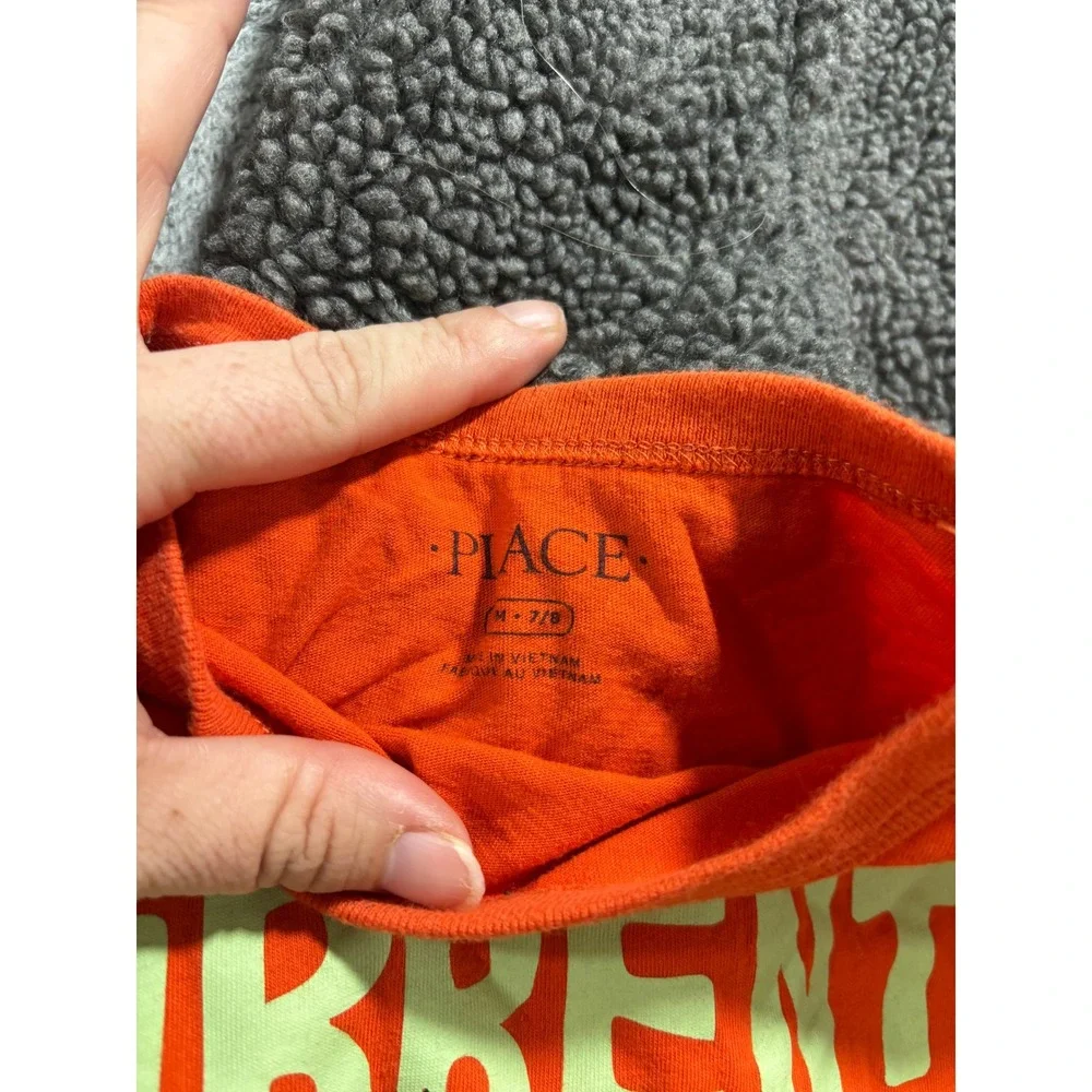 Crazy 8 Childrens Place M‎ 7-8 Gray Fleece Jacket Orange Blue Shirts Lot Casual